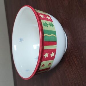 TableTops Gallery Winterland 6in Ceramic Bowl W Snowman In The Bowl